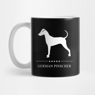 German Pinscher Dog White Silhouette Mug